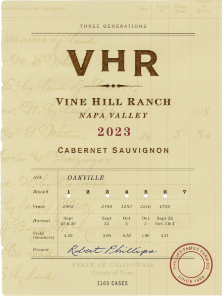 VHR Cabernet Sauvignon 2023 front